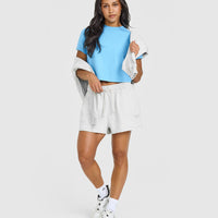 Cotton Relaxed T-Shirt | Arctic Blue