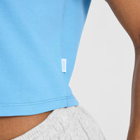 Cotton Relaxed T-Shirt | Arctic Blue