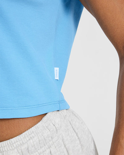 Cotton Relaxed T-Shirt | Arctic Blue