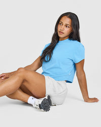 Cotton Relaxed T-Shirt | Arctic Blue