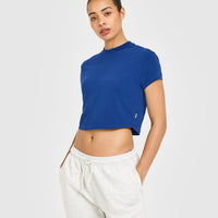 Cotton Relaxed T-Shirt | Vintage Navy