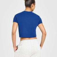 Cotton Relaxed T-Shirt | Vintage Navy