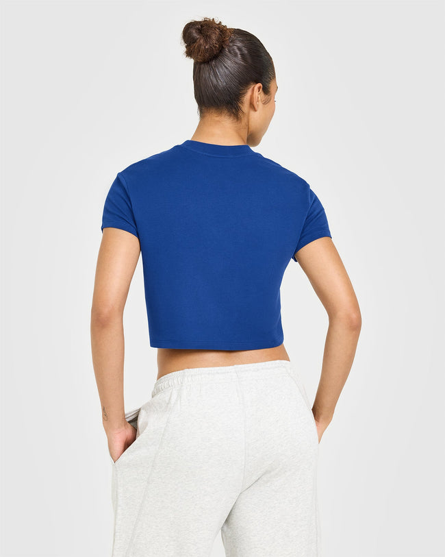 Cotton Relaxed T-Shirt | Vintage Navy