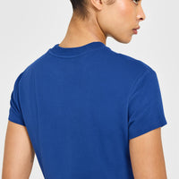 Cotton Relaxed T-Shirt | Vintage Navy