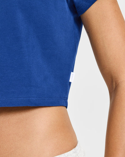 Cotton Relaxed T-Shirt | Vintage Navy