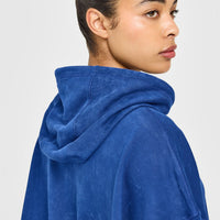 Raw Lounge Oversized Hoodie | Washed Vintage Navy