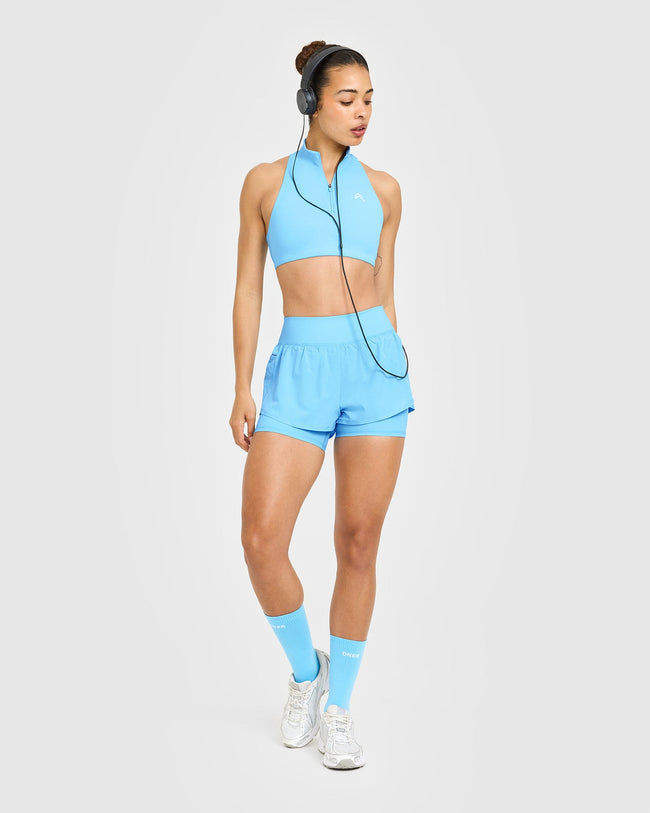 UnifiedMove™ Double Layer Shorts 5" | Arctic Blue