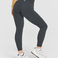 UnifiedMove™ Wrap Leggings White Logo | Coal