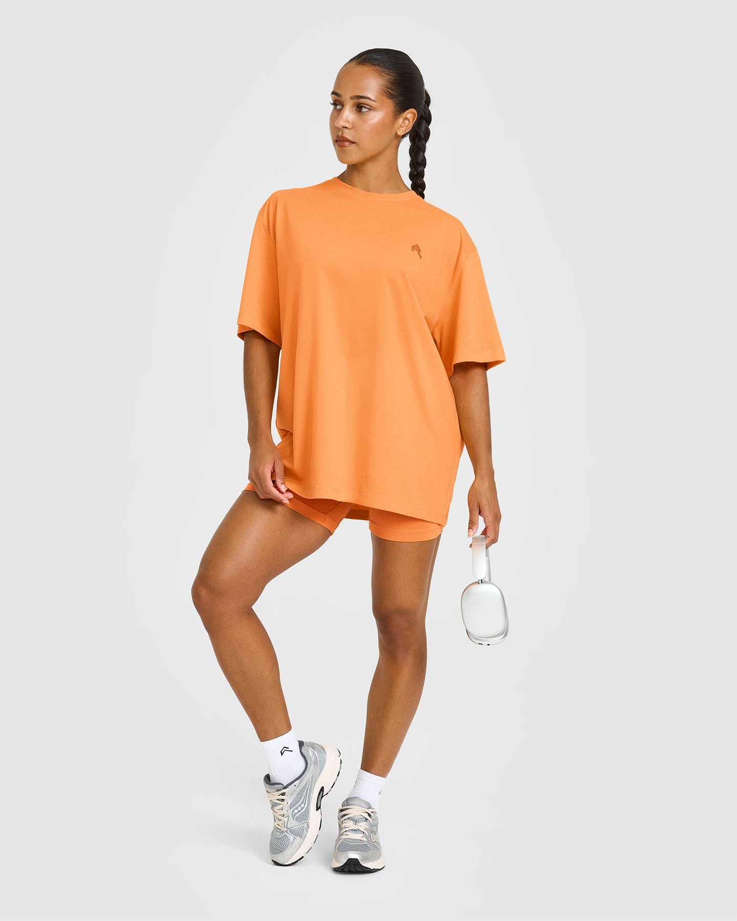 Classic Oversized Lightweight T-Shirt | Apricot Orange