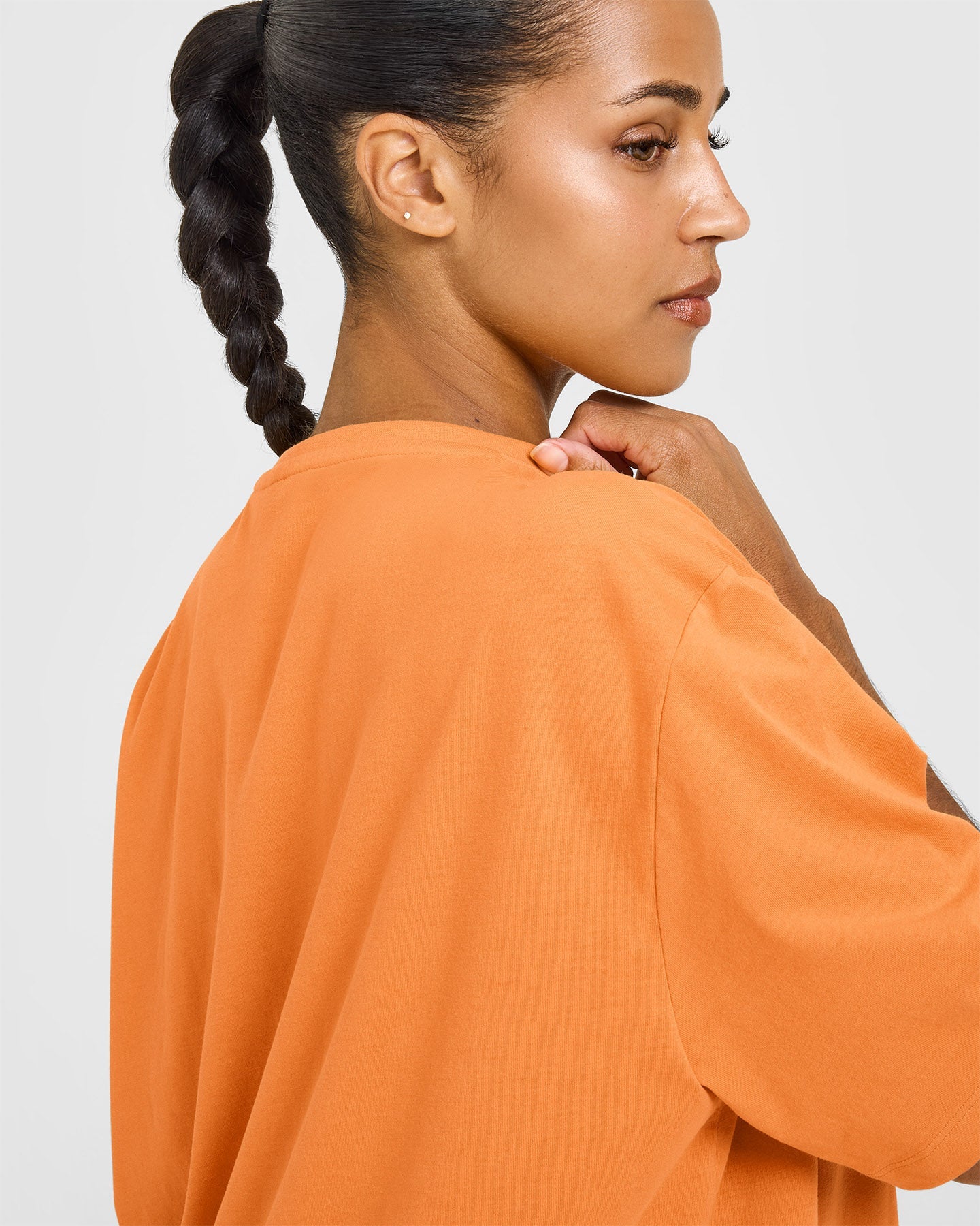Classic Oversized Lightweight T-Shirt | Apricot Orange