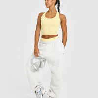 Cotton Fitted Mid Vest | Sherbert Yellow