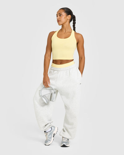 Cotton Fitted Mid Vest | Sherbert Yellow