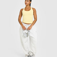 Cotton Fitted Vest | Sherbert Yellow