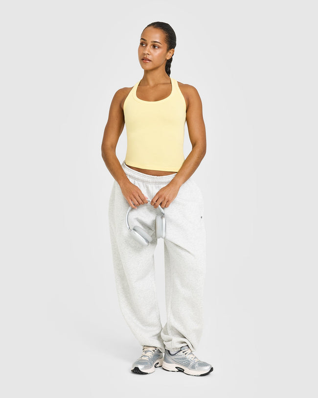 Cotton Fitted Vest | Sherbert Yellow