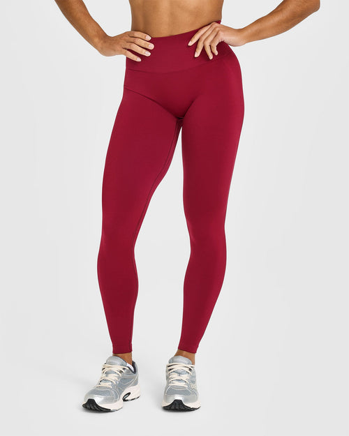 Oner Modal Effortless Seamless Leggings | Claret Red