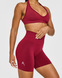 Effortless Seamless Shorts | Claret Red