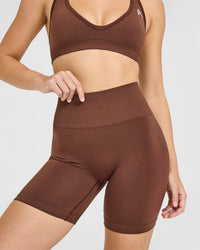 Effortless Seamless Shorts | Rustic Brown