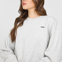 Foundations Crew Neck Sweatshirt | Light Grey Marl