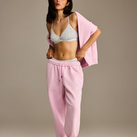 Foundations Oversized Oner Girlfriend Joggers | Chalk Pink
