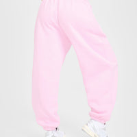 Foundations Oversized Oner Girlfriend Joggers | Chalk Pink