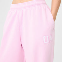 Foundations Oversized Oner Girlfriend Joggers | Chalk Pink