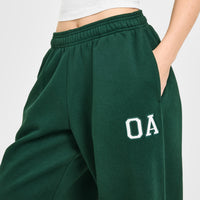 Foundations Oversized Oner Girlfriend Straight Leg Joggers | Racing Green