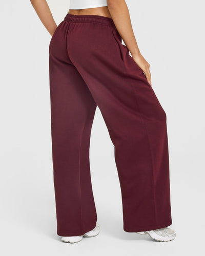 Foundations Oversized Oner Girlfriend Straight Leg Joggers | Rosewood