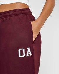 Foundations Oversized Oner Girlfriend Straight Leg Joggers | Rosewood