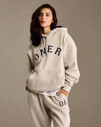 Foundations Oversized Oner Girlfriend Straight Leg Joggers | Sand