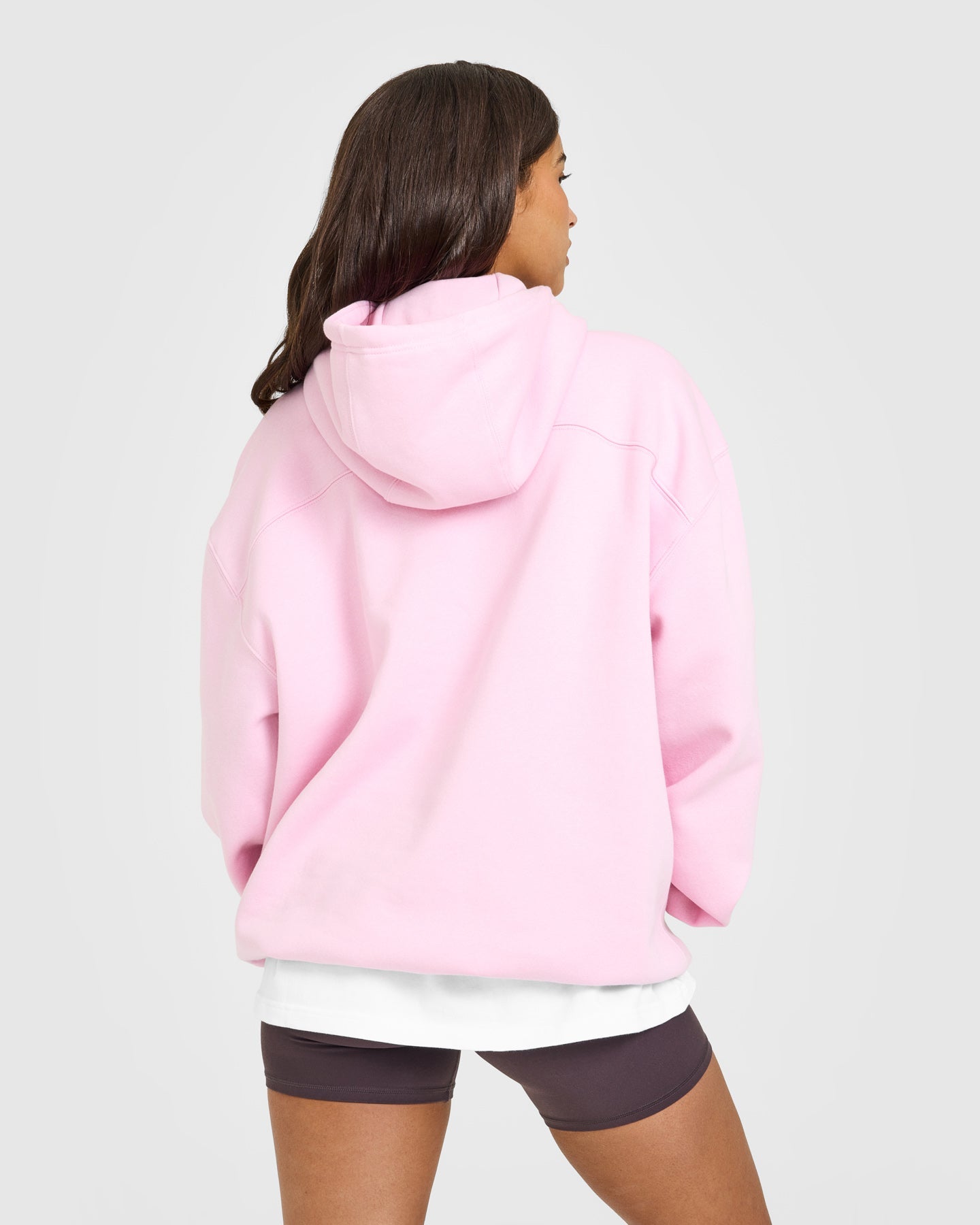 Foundations Oversized Oner Girlfriend Hoodie | Chalk Pink
