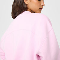 Foundations Oversized Oner Girlfriend Sweatshirt | Chalk Pink