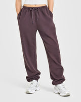 Mid Weight Relaxed Joggers | Umber Brown