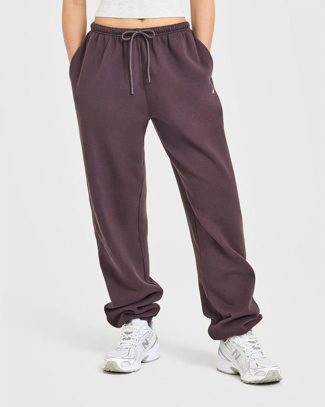 Mid Weight Relaxed Joggers | Umber Brown