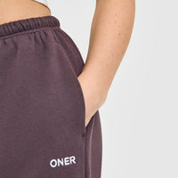 Mid Weight Relaxed Joggers | Umber Brown
