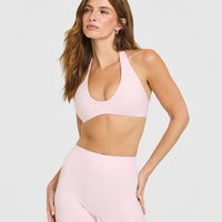 SoftMotion™ Minimal Halter Neck Bralette | Ballet Pink