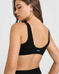 SoftMotion™ Scoop Back Bralette | Black