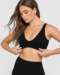 SoftMotion™ Scoop Back Bralette | Black