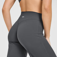 SoftMotion™ Straight Leg Bottoms with White Logo | Coal