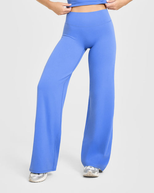Oner Modal SoftMotion™ Straight Leg Bottoms | Glaucous Blue
