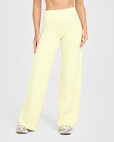 SoftMotion™ Straight Leg Bottoms | Pastel Yellow