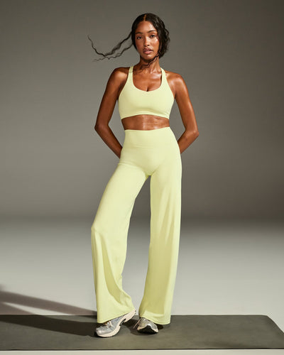 SoftMotion™ Straight Leg Bottoms | Pastel Yellow