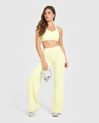 SoftMotion™ Straight Leg Bottoms | Pastel Yellow