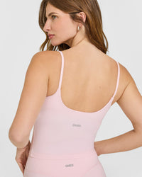 SoftMotion™ Strappy Mid Vest with Built in Bra Shelf | Ballet Pink
