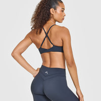 Unified Micro Bralette White Logo | True Blue