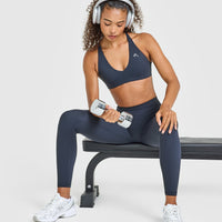 Unified Micro Bralette White Logo | True Blue