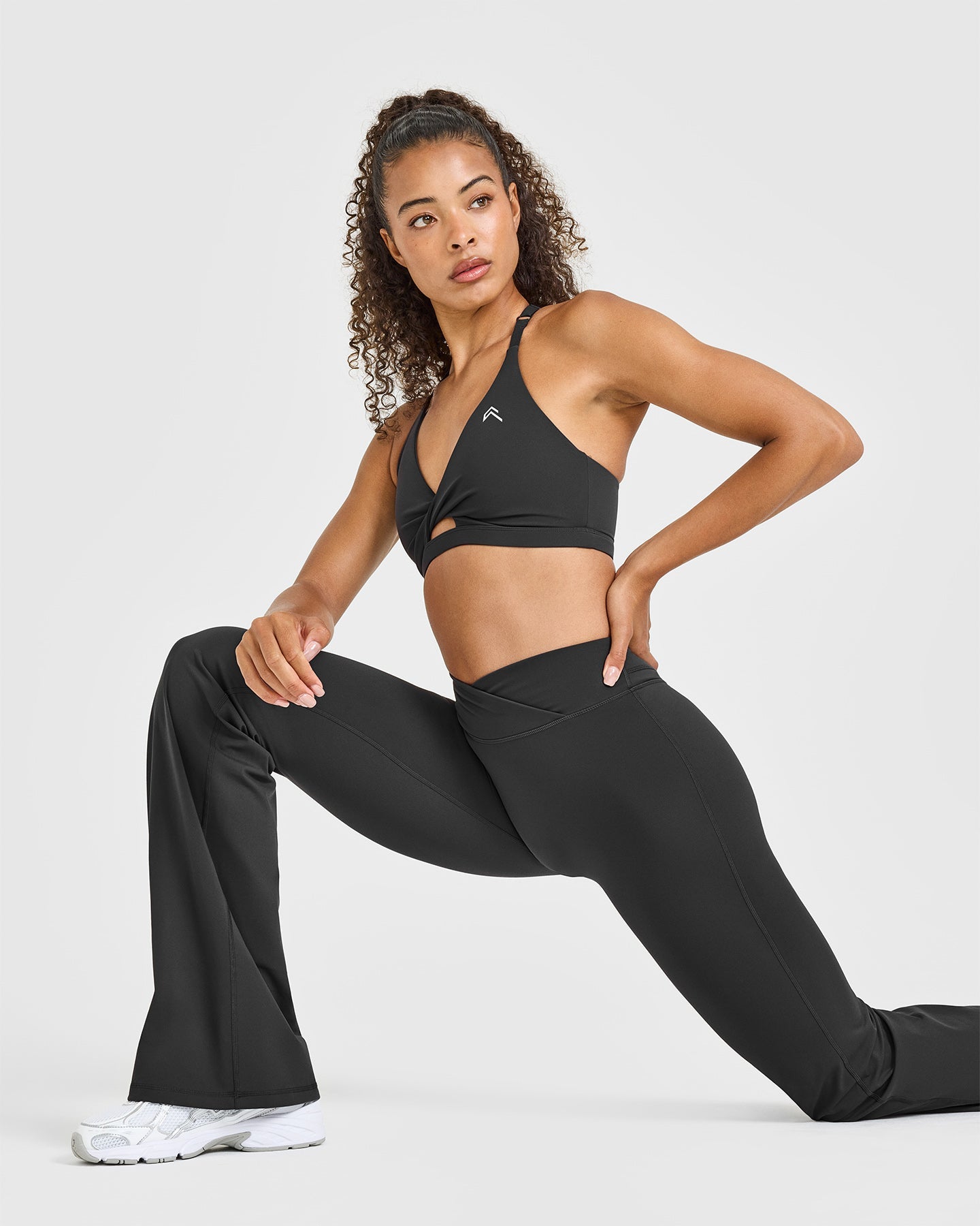 Unified Wrap Flared Bottoms White Logo | Coal