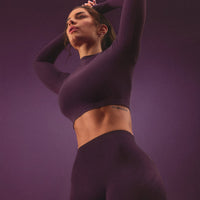 Oner Seamless Fitted Long Sleeve Mid Top | Light Blackberry Purple