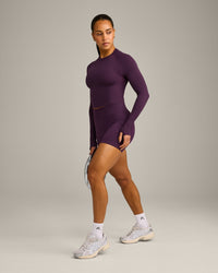 Oner Seamless Fitted Long Sleeve Mid Top | Light Blackberry Purple