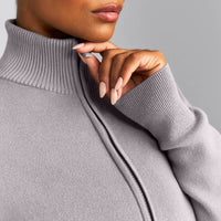 Mid Weight Cotton Knit Cardigan | Dark Zinc Grey