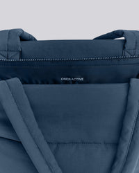 Quilted Tote Bag | Storm Blue